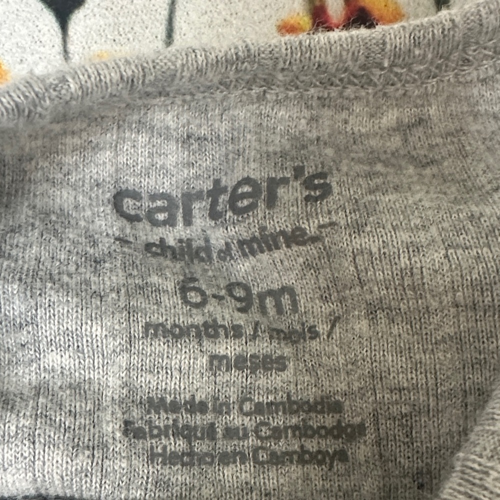 Carter's Light Gray Baby Tee - Picture 3 of 3